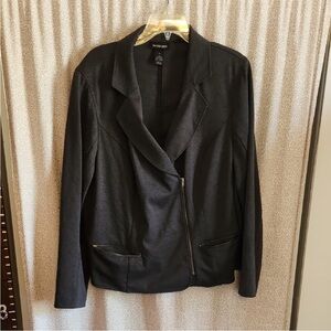 Lane Bryant Charcoal Blazer with Zipper